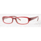 DKNY Eyeglasses DY4549 with Rx Prescription Lenses 3019-5116 - Top Red On Transparent 