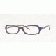 DKNY DY4538 Eyeglasses with No-Line Progressive Rx Prescription Lenses 3213-5216 - Top Purple On Brown 