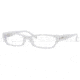 DKNY Eyeglasses DY4589 with Lined Bifocal Rx Prescription Lenses 3413-5116 - Ice/White/Crystal 