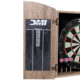 DMI Dublin Bristle Dartboard Cabinet Set, Wood grain/Tan, D4600RTW