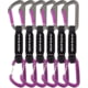 DMM Shadow/Spectre Hybrid Quickdraw - 6 Pack, Titanium/Purple, 12cm, A301-358PR-12P6