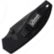 DMOS Burnside DMOS Black Folding Knife, 3.63in Closed, 2.5in Black D2 Tool Steel Blade, Black Textured G10 Handle, KNIFE-BURN-B