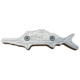 DNZ Products Fin Cleat - Docking &amp; Anchoring Equipment - Bill Fish, Silver FC05S