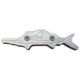 DNZ Products Fin Cleat - Docking &amp; Anchoring Equipment - Bill Fish, Silver, FC05S