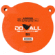 Do All Outdoors 8in Round Gong, Orange, 9 mm to 30-06, RR8SG
