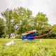 Do All Outdoors Competitor Sport Trap Launcher, Red White Blue, 2 or 2 Clays, CT202