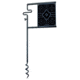 Do All Outdoors Ground Auger Adjustable Paper Target Stand, Black, GASPS