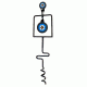 Do All Outdoors Ground Auger High Cal Spinner, Black, GASGS