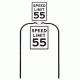 Do All Outdoors Impact Seal Speed Limit Sign, White, ISSLS