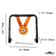 Do All Outdoors Mini Gong, Black and Orange, 0.22, RR22