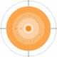 Do All Outdoors Paper Target, 10Pk, Orange Dot, 10x10 PT1
