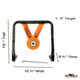 Do All Outdoors Pellet Mini Gong, Black and Orange, 0.177, RR177