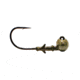 Dobyns Football Head, 1/4oz, 4pk, Green Pumpkin, FB HEAD GRN PMPK 1/4 4PK