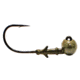 Dobyns Football Head, 1oz, 3pk, Green Pumpkin, FB HEAD GRN PMPK 1 3PK