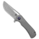 Doc Shiffer Recon Lightweight Folding Knife, 2.75in, Nitro V Steel, Drop Point Blade, Titanium, Gray Handle, Gray/Gray, 6.375 inch, BHQ-174552
