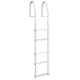 Dock Edge 5 Step Ladder Bight White Galvalume Fixed 39332