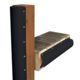 Dock Edge Piling Bumper - One End Capped - 6' - Black, 1020-B-F