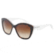 Dolce&amp;Gabbana 3 LAYERS DG4220 Sunglasses 279513-55 - Havana/pearl White/cyryst Frame, Brown Gradient Lenses