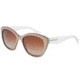Dolce&amp;Gabbana 3 LAYERS DG4220 Sunglasses 279713-55 - Sand/pearl Green/cryst Frame, Brown Gradient Lenses