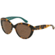 Dolce&amp;Gabbana CONTEMPORARY DG4239 Single Vision Prescription Sunglasses DG4239-289173-56 - Lens Diameter 56 mm, Frame Color Top Havana On Petroleum