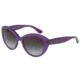 Dolce&amp;Gabbana CONTEMPORARY DG4239 Single Vision Prescription Sunglasses DG4239-29148G-56 - Lens Diameter 56 mm, Frame Color Opal Violet