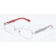 Dolce&amp;Gabbana CONTRAST DG1238P Eyeglass Frames 1172-5217 - Silver Frame