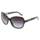 Dolce&amp;Gabbana DG 4107 Sunglasses Styles - Shiny Black Gray Gradient Frame, 501-8G-6117