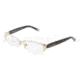 Dolce&amp;Gabbana DG1220 Single Vision Prescription Eyeglasses 488-5217 - Pale Gold Frame