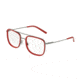Dolce&amp;Gabbana DG1288 Eyeglass Frames 04-53 - Gunmetal / Red Frame