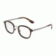 Dolce&amp;Gabbana DG1296 Single Vision Prescription Eyeglasses 502-48 - Havana Frame