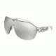 Dolce&amp;Gabbana DG2150B Sunglasses 05/6G-37 - Silver Frame, Light Grey Mirror Silver Lenses