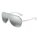 Dolce&amp;Gabbana DG2162 Sunglasses 05/88-37 - Silver Frame, Grey Mirror Silver Gradient Lenses
