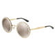 Dolce&amp;Gabbana DG2173B Single Vision Prescription Sunglasses DG2173B-02-5A-56 - Lens Diameter 56 mm, Frame Color Gold