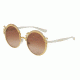 Dolce&amp;Gabbana DG2177 Single Vision Prescription Sunglasses DG2177-02-13-53 - Lens Diameter 53 mm, Frame Color Gold