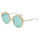 Dolce&amp;Gabbana DG2177 Single Vision Prescription Sunglasses DG2177-02-65-53 - Lens Diameter 53 mm, Frame Color Gold