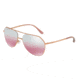 Dolce&amp;Gabbana DG2191 Single Vision Prescription Sunglasses DG2191-12987E-59 - Lens Diameter 59 mm, Frame Color Pink Gold