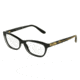 Dolce&amp;Gabbana DG3221 Progressive Prescription Eyeglasses 2917-53 - Crystal On Black Frame