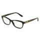 Dolce&amp;Gabbana DG3221 Progressive Prescription Eyeglasses 2917-51 - Crystal On Black Frame