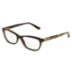Dolce&amp;Gabbana DG3221 Progressive Prescription Eyeglasses 2918-53 - Crystal On Brown Frame