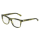 Dolce&amp;Gabbana DG3226 Progressive Prescription Eyeglasses 2926-52 - Striped Olive Green Frame