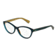 Dolce&amp;Gabbana DG3232 Progressive Prescription Eyeglasses 2958-53 - Top Petroleum On Gold Frame