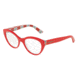 Dolce&amp;Gabbana DG3246F Eyeglass Frames 3129-53 - Red On Mambo Print Frame