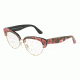 Dolce&amp;Gabbana DG3247 Eyeglass Frames 3127-53 - Print Rose On Black Frame