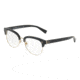 Dolce&amp;Gabbana DG3270 Eyeglass Frames 501-52 - Black/Gold Frame