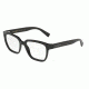 Dolce&amp;Gabbana DG3282 Single Vision Prescription Eyeglasses, 52mm, Black, DG3282-501-52-SV