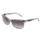 Dolce&amp;Gabbana DG4123 Sunglasses 19018G-5717 - Black Lace Frame, Gray Gradient Lenses