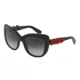 Dolce&amp;Gabbana DG4252 Single Vision Prescription Sunglasses DG4252-501-8G-55 - Lens Diameter 55 mm, Frame Color Black