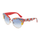 Dolce&amp;Gabbana DG4277 Sunglasses 312819-52 - Print Mambo On Red Frame, Blue Gradient Lenses