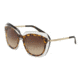 Dolce&amp;Gabbana DG4282 Single Vision Prescription Sunglasses DG4282-757-13-54 - Lens Diameter 54 mm, Frame Color Havana On Transparent