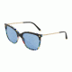 Dolce&amp;Gabbana DG4333 Sunglasses 318172-55 - Top Black On Memphis Frame, Light Blue Lenses